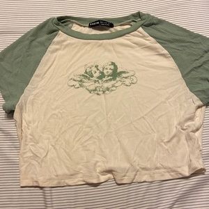 shein cropped angel shirt